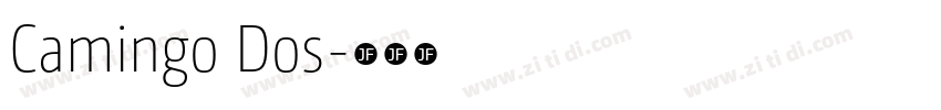 Camingo Dos字体转换
